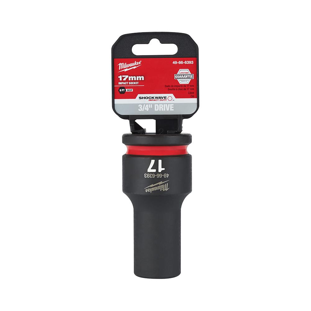 SHOCKWAVE™ Impact Duty™ 3/4&#34; Drive 17MM Deep 6 Point Socket<span class=' ItemWarning' style='display:block;'>Item is usually in stock, but we&#39;ll be in touch if there&#39;s a problem<br /></span>