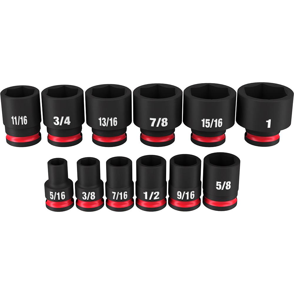 12PC SHOCKWAVE™ Impact Duty™ 3/8&#34; Drive SAE Standard 6 Point Socket Set<span class=' ItemWarning' style='display:block;'>Item is usually in stock, but we&#39;ll be in touch if there&#39;s a problem<br /></span>