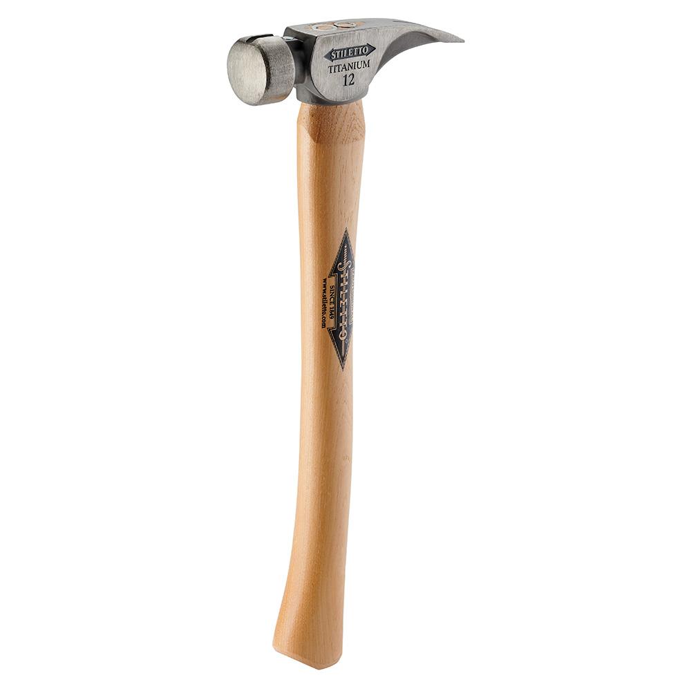 12 oz Titanium Smooth Face Hammer with 18 in. Curved Hickory Handle<span class=' ItemWarning' style='display:block;'>Item is usually in stock, but we&#39;ll be in touch if there&#39;s a problem<br /></span>