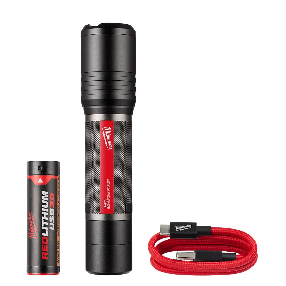 REDLITHIUM™ USB 2,000L Slide Focus Flashlight<span class=' ItemWarning' style='display:block;'>Item is usually in stock, but we&#39;ll be in touch if there&#39;s a problem<br /></span>