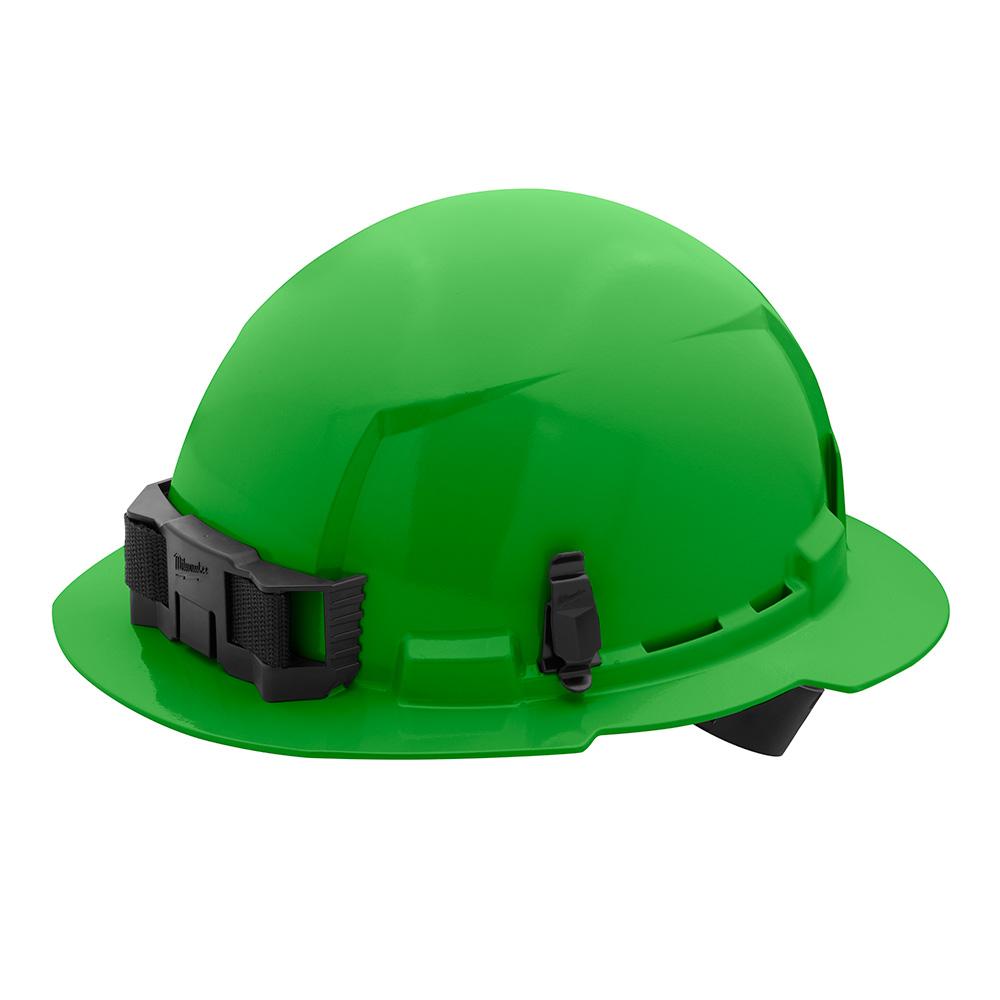 Green Full Brim Hard Hat w/4pt Ratcheting Suspension - Type 1, Class E<span class=' ItemWarning' style='display:block;'>Item is usually in stock, but we&#39;ll be in touch if there&#39;s a problem<br /></span>