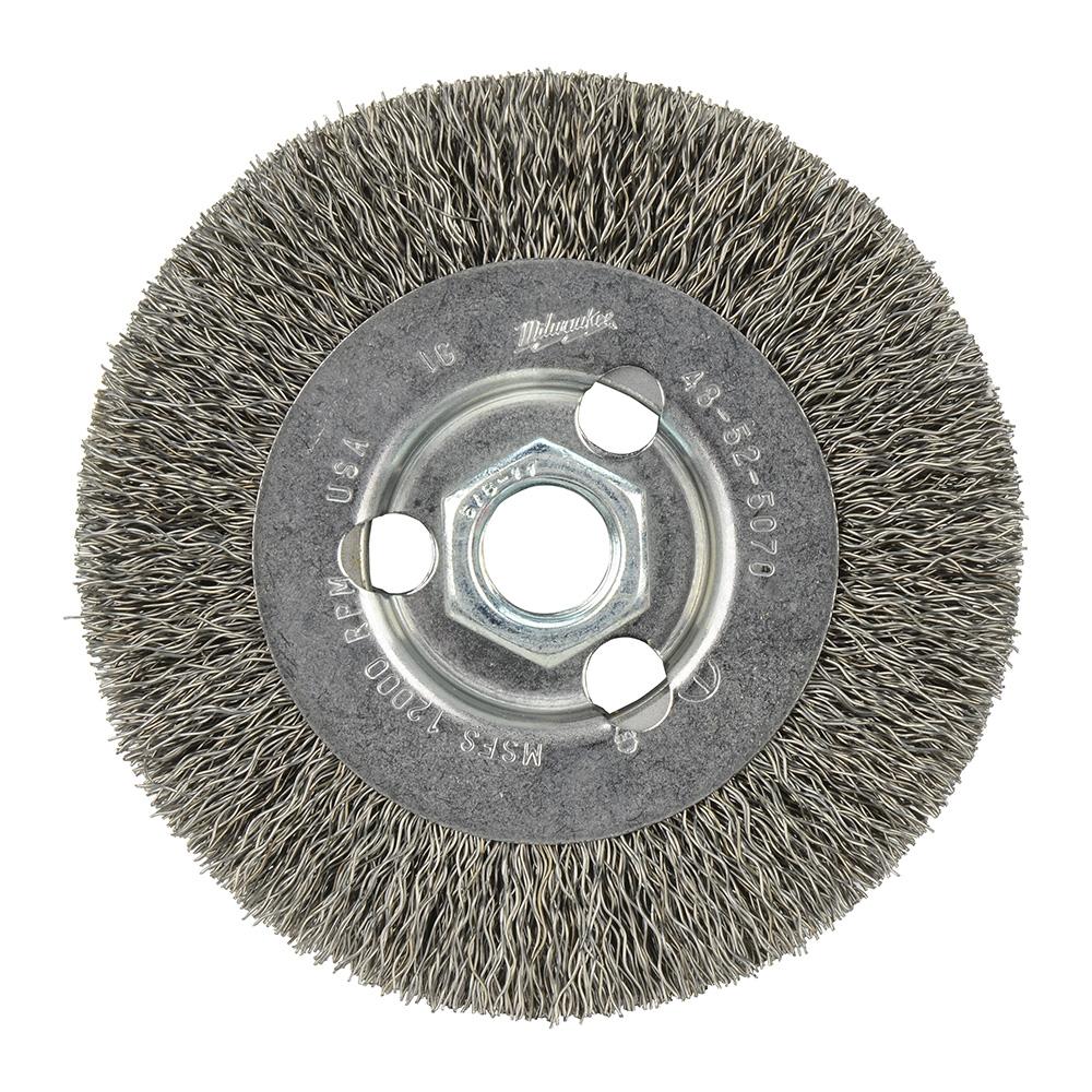 4 in. Radial Crimped Wheel- Carbon Steel<span class=' ItemWarning' style='display:block;'>Item is usually in stock, but we&#39;ll be in touch if there&#39;s a problem<br /></span>