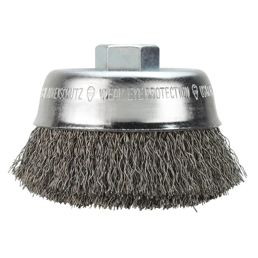 3-1/2 in. Carbon Steel Crimped Wire Cup Brush<span class=' ItemWarning' style='display:block;'>Item is usually in stock, but we&#39;ll be in touch if there&#39;s a problem<br /></span>