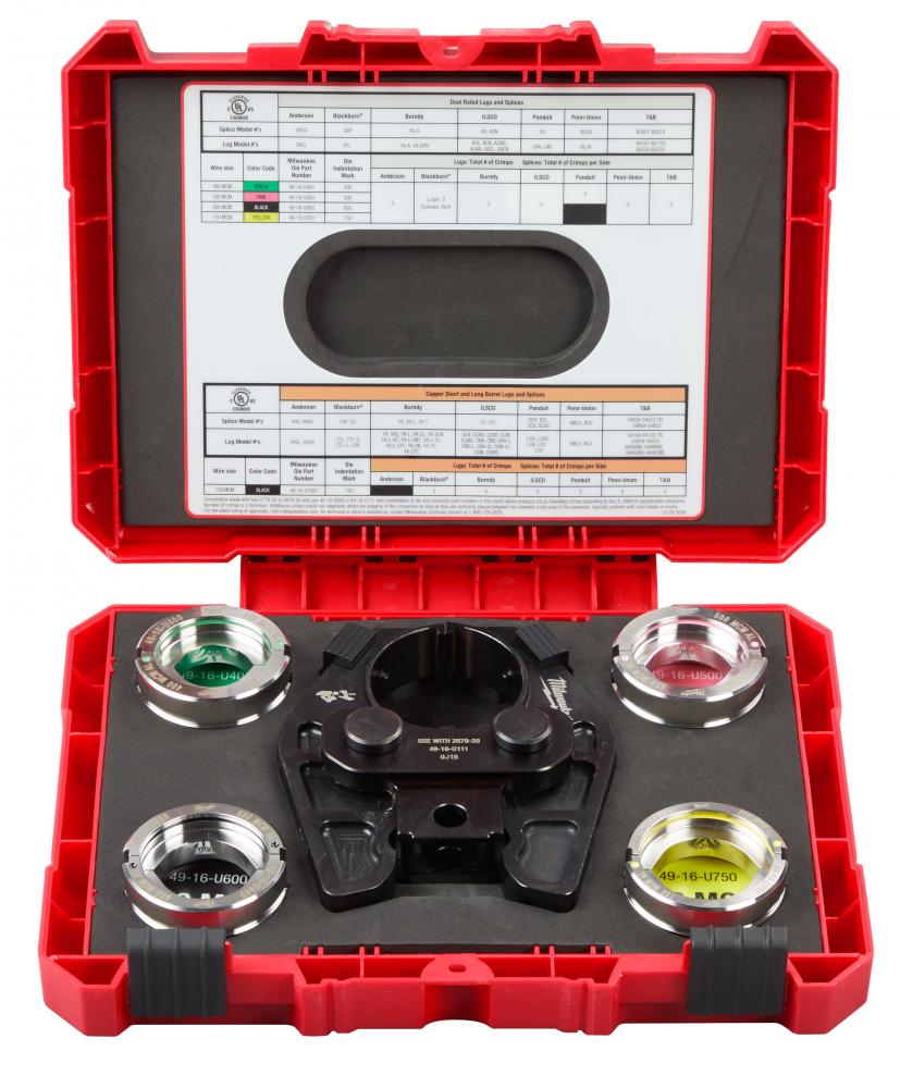 750 MCM Cu/AL Crimping Jaw with 400-750 MCM AL 6T U Style Dies<span class=' ItemWarning' style='display:block;'>Item is usually in stock, but we&#39;ll be in touch if there&#39;s a problem<br /></span>