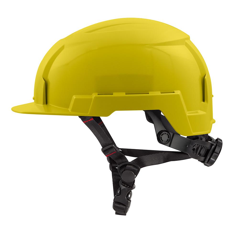 Yellow Front Brim Safety Helmet (USA) - Type 2, Class E<span class=' ItemWarning' style='display:block;'>Item is usually in stock, but we&#39;ll be in touch if there&#39;s a problem<br /></span>