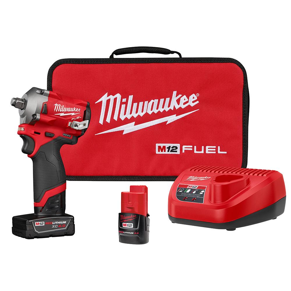 M12 FUEL™ Stubby 1/2 in. Impact Wrench Kit<span class=' ItemWarning' style='display:block;'>Item is usually in stock, but we&#39;ll be in touch if there&#39;s a problem<br /></span>