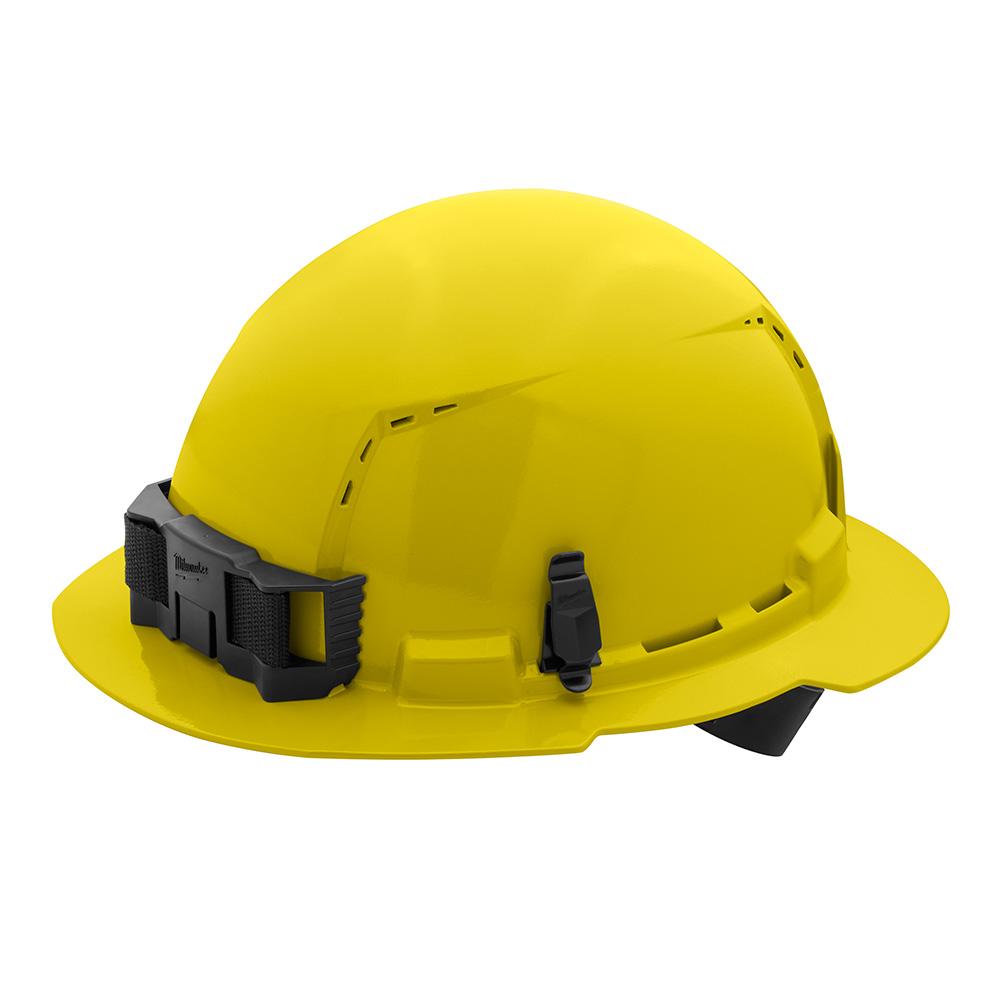 Yellow Full Brim Vented Hard Hat w/4pt Ratcheting Suspension - Type 1, Class C<span class=' ItemWarning' style='display:block;'>Item is usually in stock, but we&#39;ll be in touch if there&#39;s a problem<br /></span>