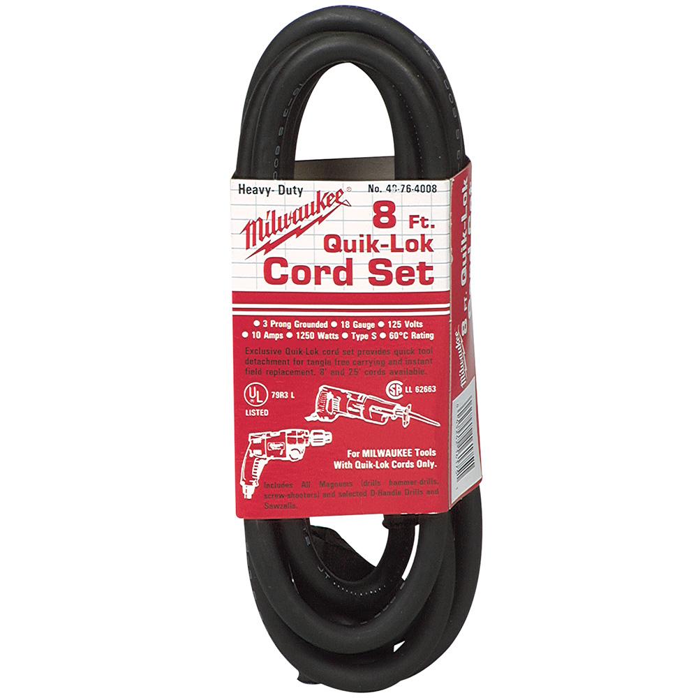 8 ft. 3-Wire Quik-Lok® Cord<span class=' ItemWarning' style='display:block;'>Item is usually in stock, but we&#39;ll be in touch if there&#39;s a problem<br /></span>