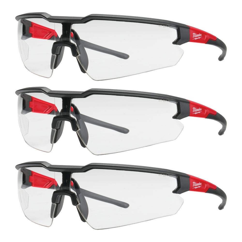 3PK Safety Glasses - Clear Anti-Scratch Lenses<span class=' ItemWarning' style='display:block;'>Item is usually in stock, but we&#39;ll be in touch if there&#39;s a problem<br /></span>