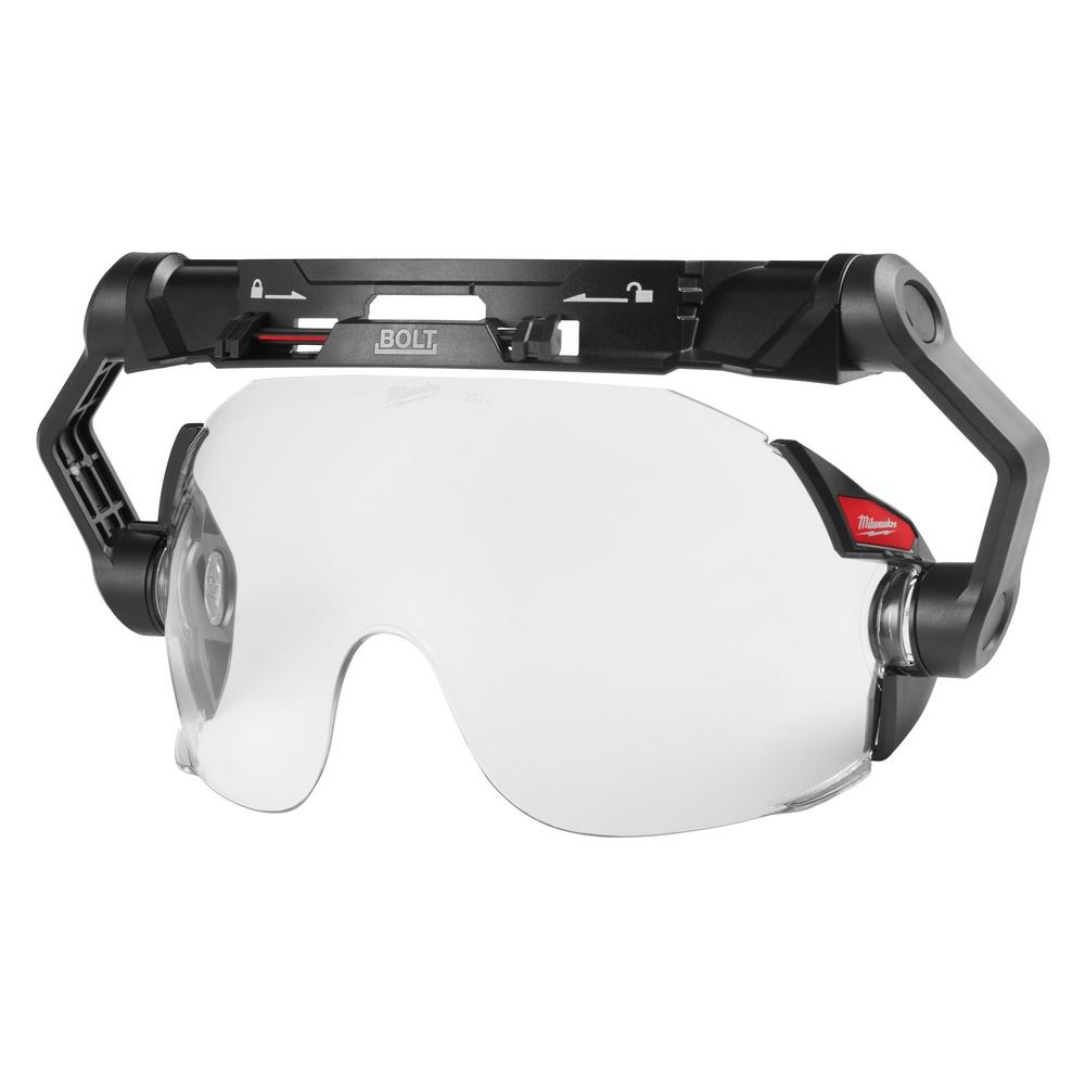 BOLT™ Eye Visor - Clear Dual Coat Lens (Compatible with Milwaukee® Safety Helmets & Hard Hats)<span class=' ItemWarning' style='display:block;'>Item is usually in stock, but we&#39;ll be in touch if there&#39;s a problem<br /></span>