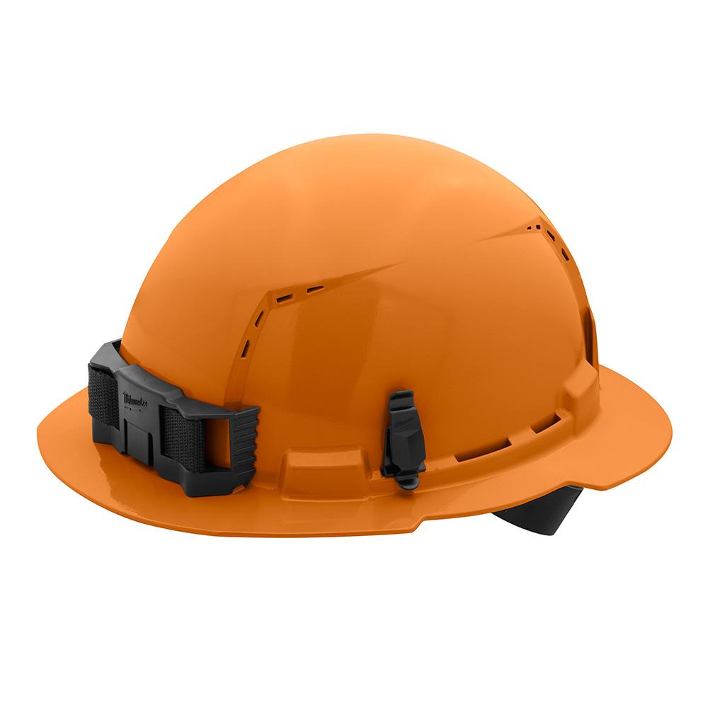 Orange Full Brim Vented Hard Hat w/4pt Ratcheting Suspension - Type 1, Class C<span class=' ItemWarning' style='display:block;'>Item is usually in stock, but we&#39;ll be in touch if there&#39;s a problem<br /></span>