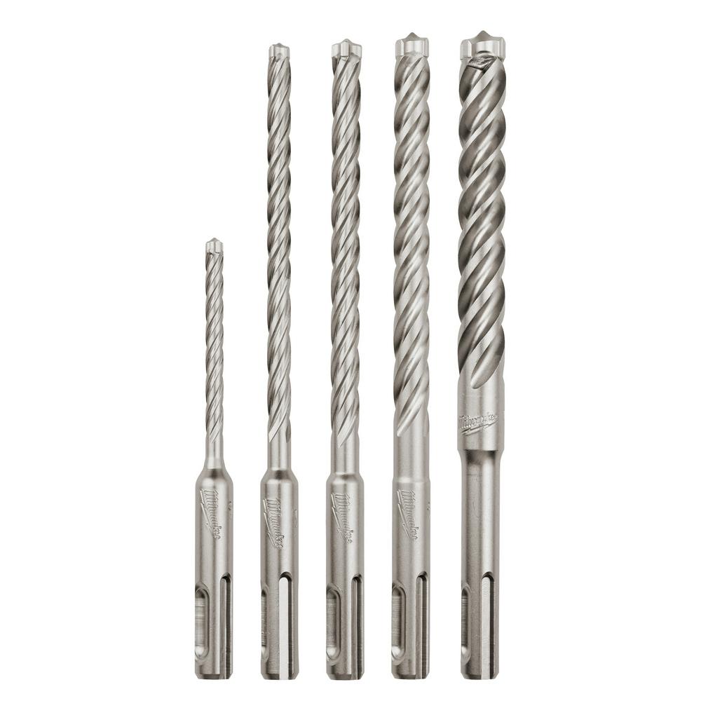 5-Piece MX4™ 4-Cutter SDS-Plus Rotary Hammer-Drill Bit Kit<span class=' ItemWarning' style='display:block;'>Item is usually in stock, but we&#39;ll be in touch if there&#39;s a problem<br /></span>