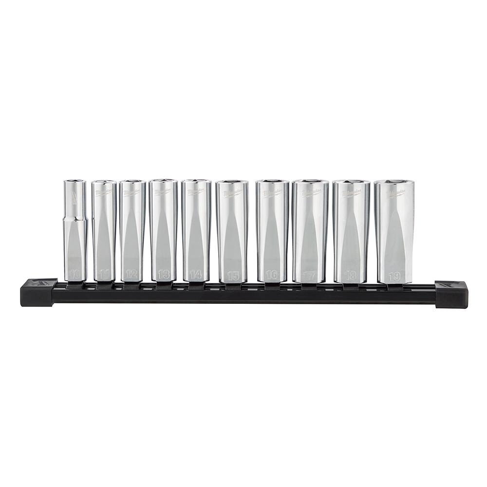 10pc 3/8 in. Metric Deep Well Sockets with FOUR FLAT™ Sides<span class=' ItemWarning' style='display:block;'>Item is usually in stock, but we&#39;ll be in touch if there&#39;s a problem<br /></span>