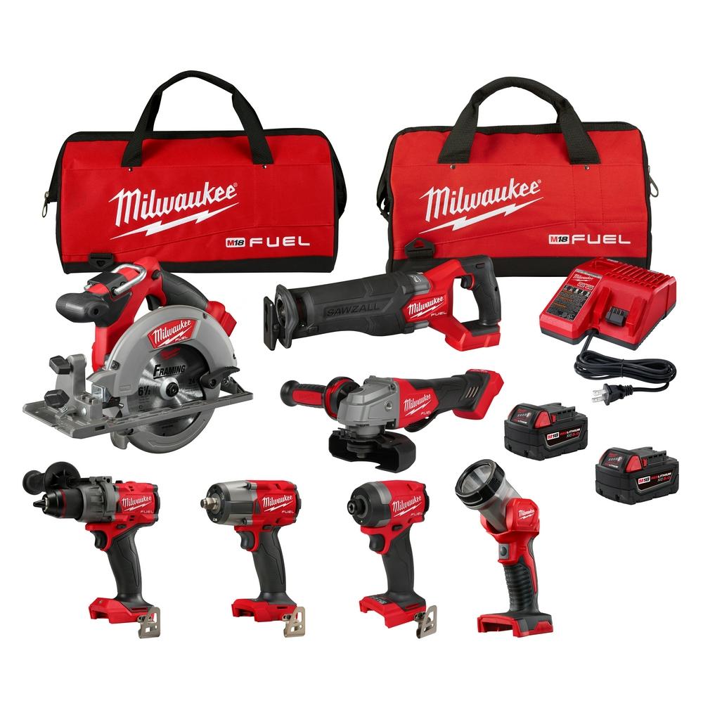 M18 FUEL™ 7-Tool Combo Kit<span class=' ItemWarning' style='display:block;'>Item is usually in stock, but we&#39;ll be in touch if there&#39;s a problem<br /></span>