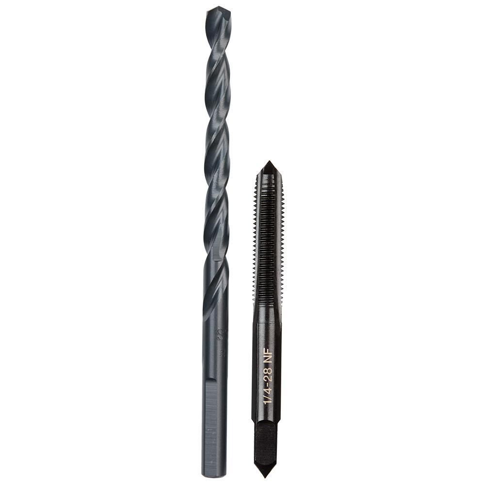 1/4&#34;-28 NF Straight Flute Plug Tap & #3 Drill Bit<span class=' ItemWarning' style='display:block;'>Item is usually in stock, but we&#39;ll be in touch if there&#39;s a problem<br /></span>