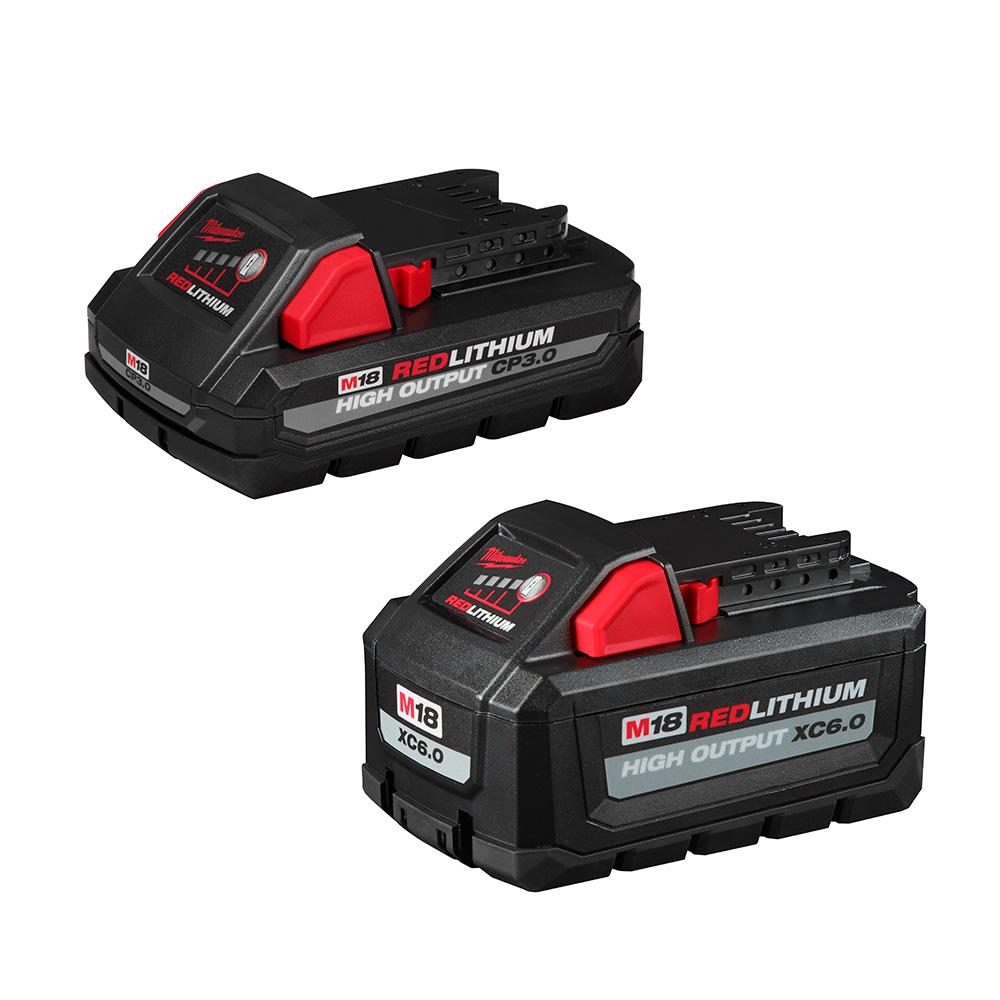 M18™ REDLITHIUM™ HIGH OUTPUT™ XC6.0 & CP3.0 Battery Kit<span class=' ItemWarning' style='display:block;'>Item is usually in stock, but we&#39;ll be in touch if there&#39;s a problem<br /></span>