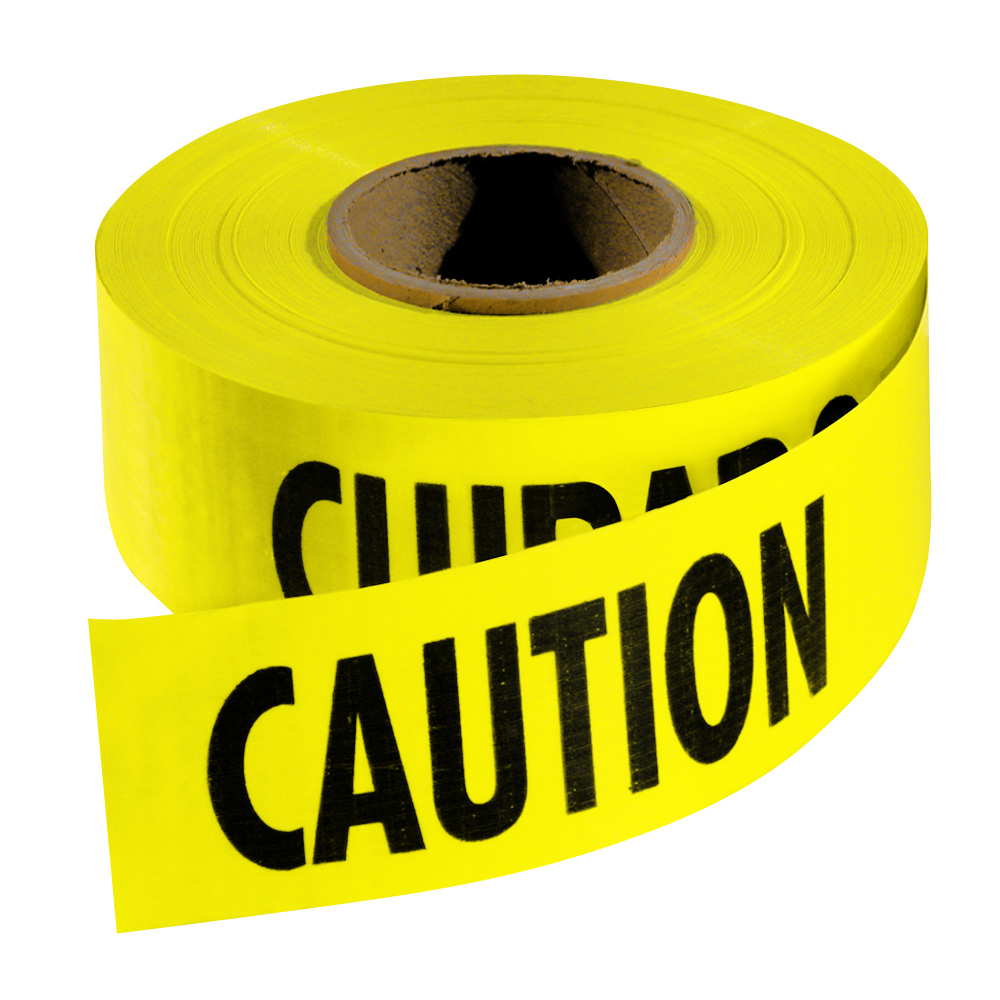 1000 ft. Yellow Barricade Tape - CAUTION/CUIDADO<span class=' ItemWarning' style='display:block;'>Item is usually in stock, but we&#39;ll be in touch if there&#39;s a problem<br /></span>