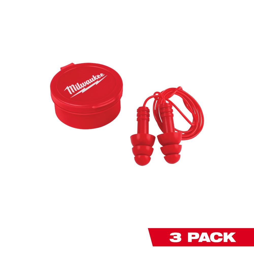 3PK Reusable Corded Earplugs<span class=' ItemWarning' style='display:block;'>Item is usually in stock, but we&#39;ll be in touch if there&#39;s a problem<br /></span>