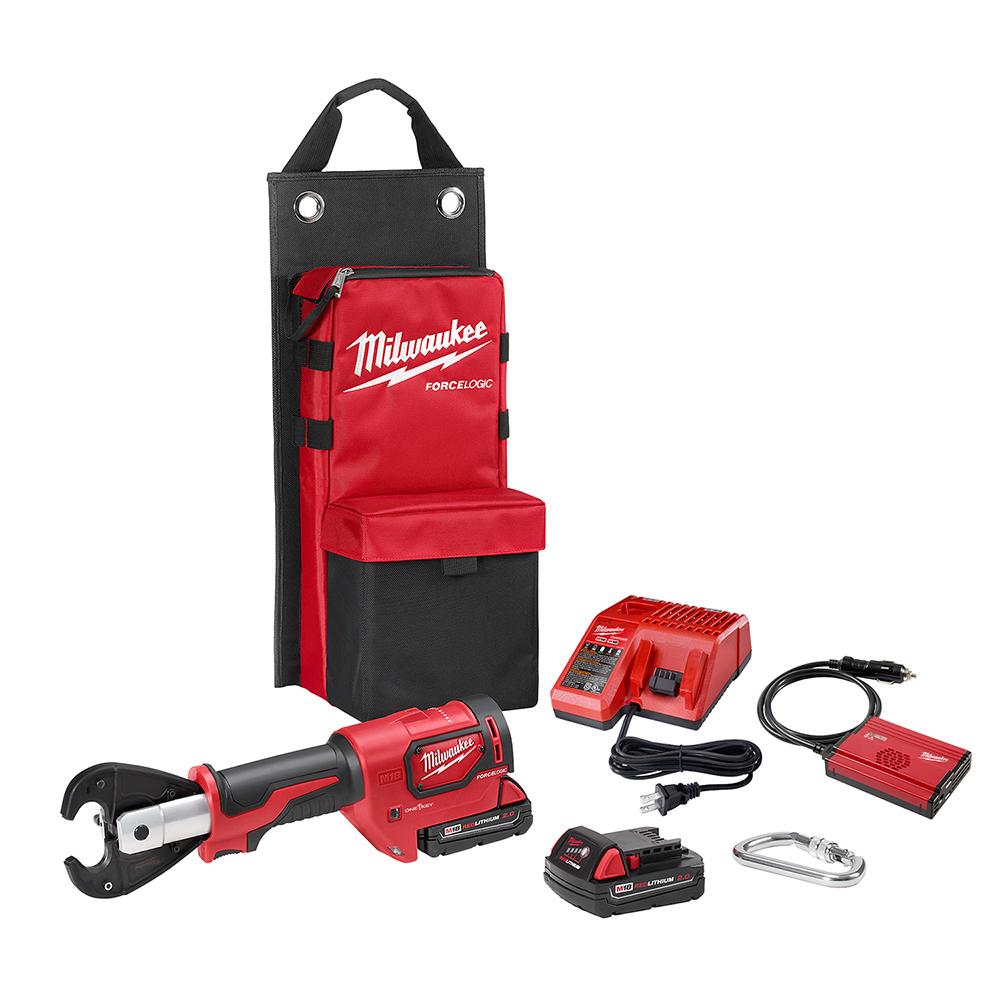 M18™ FORCE LOGIC™ 6T Utility Crimper Kit with D3 Grooves Snub Nose<span class=' ItemWarning' style='display:block;'>Item is usually in stock, but we&#39;ll be in touch if there&#39;s a problem<br /></span>