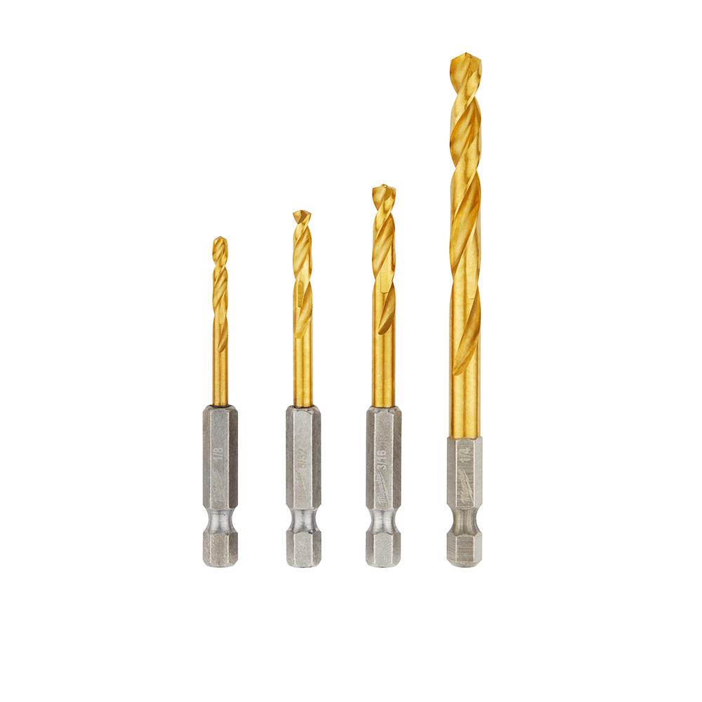 4-Piece SHOCKWAVE™ Red Helix Drill Bits<span class=' ItemWarning' style='display:block;'>Item is usually in stock, but we&#39;ll be in touch if there&#39;s a problem<br /></span>