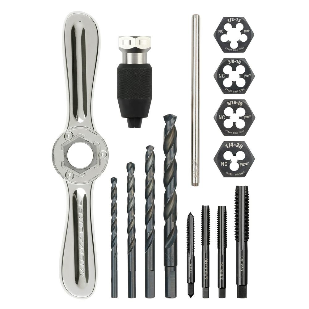 15PC SAE Tap and Die Set with Hex-LOK™ 2-in-1 Handle<span class=' ItemWarning' style='display:block;'>Item is usually in stock, but we&#39;ll be in touch if there&#39;s a problem<br /></span>