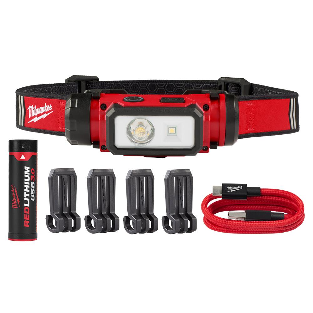 REDLITHIUM™ USB Hard Hat Headlamp<span class=' ItemWarning' style='display:block;'>Item is usually in stock, but we&#39;ll be in touch if there&#39;s a problem<br /></span>