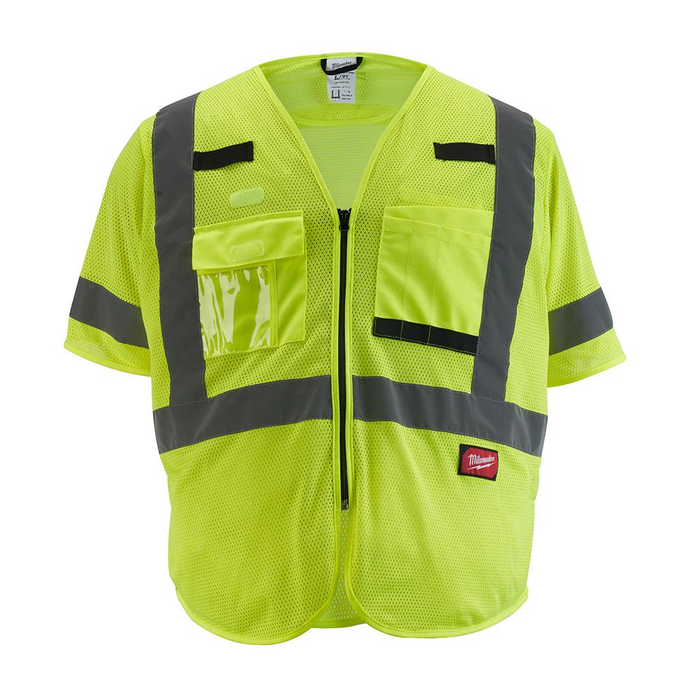 Class 3 High Visibility Yellow Mesh Safety Vest - 4XL/5XL<span class=' ItemWarning' style='display:block;'>Item is usually in stock, but we&#39;ll be in touch if there&#39;s a problem<br /></span>