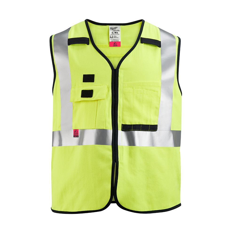 AR/FR Cat. 1 Class 2 High Visibility Yellow Safety Vest- 4XL/5XL<span class=' ItemWarning' style='display:block;'>Item is usually in stock, but we&#39;ll be in touch if there&#39;s a problem<br /></span>