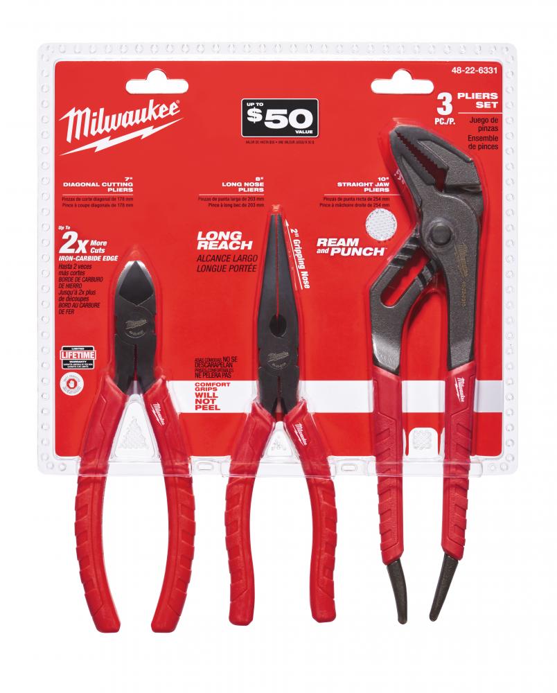 3-Piece Pliers Kit<span class=' ItemWarning' style='display:block;'>Item is usually in stock, but we&#39;ll be in touch if there&#39;s a problem<br /></span>