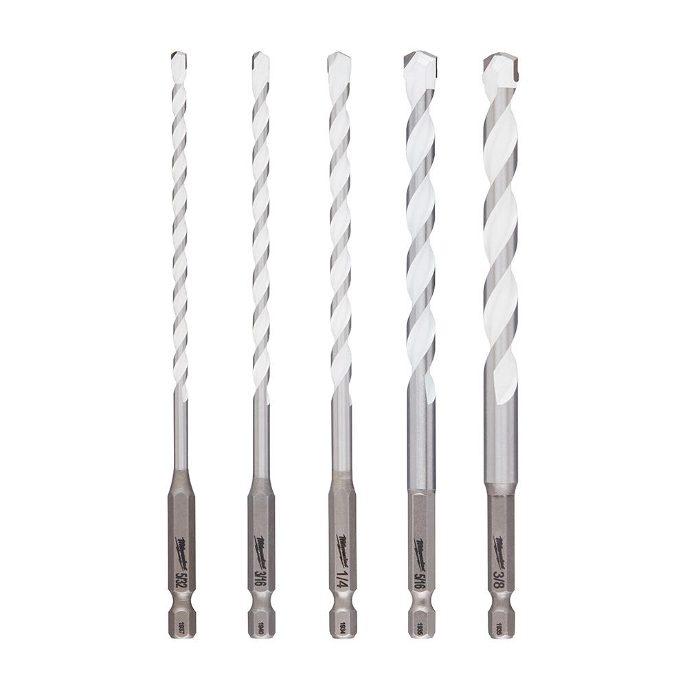 5pc. SHOCKWAVE™ Carbide Multi-Material Drill Bits<span class=' ItemWarning' style='display:block;'>Item is usually in stock, but we&#39;ll be in touch if there&#39;s a problem<br /></span>