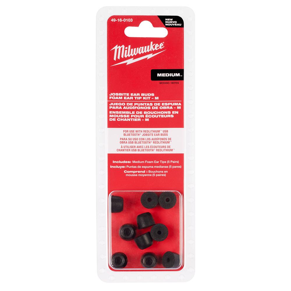 Jobsite Earbuds Foam Ear Tip Kit - M<span class=' ItemWarning' style='display:block;'>Item is usually in stock, but we&#39;ll be in touch if there&#39;s a problem<br /></span>