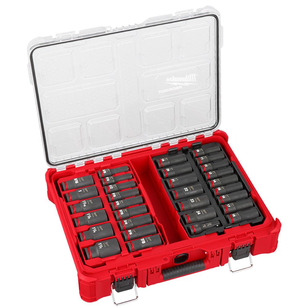 SHOCKWAVE™ Impact Duty™ Socket 1/2” Dr 31PC SAE/MM PACKOUT™ Set<span class=' ItemWarning' style='display:block;'>Item is usually in stock, but we&#39;ll be in touch if there&#39;s a problem<br /></span>