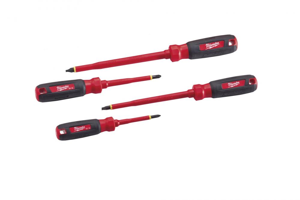 4-Piece 1000V Insulated Screwdriver Set with Square Recess<span class=' ItemWarning' style='display:block;'>Item is usually in stock, but we&#39;ll be in touch if there&#39;s a problem<br /></span>