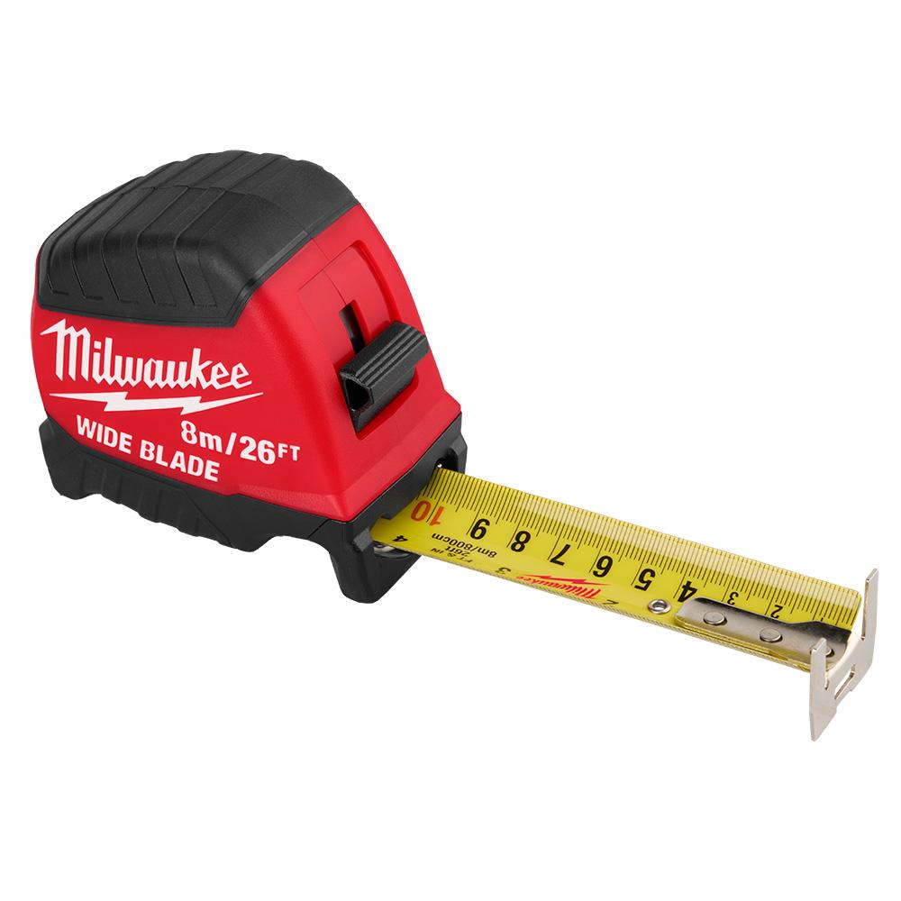 8m/26ft Wide Blade Tape Measure<span class=' ItemWarning' style='display:block;'>Item is usually in stock, but we&#39;ll be in touch if there&#39;s a problem<br /></span>