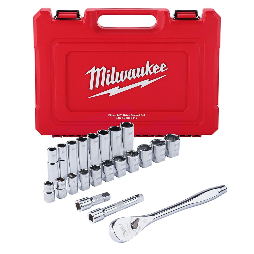 22 pc. 1/2 in. Socket Wrench Set (SAE)<span class=' ItemWarning' style='display:block;'>Item is usually in stock, but we&#39;ll be in touch if there&#39;s a problem<br /></span>