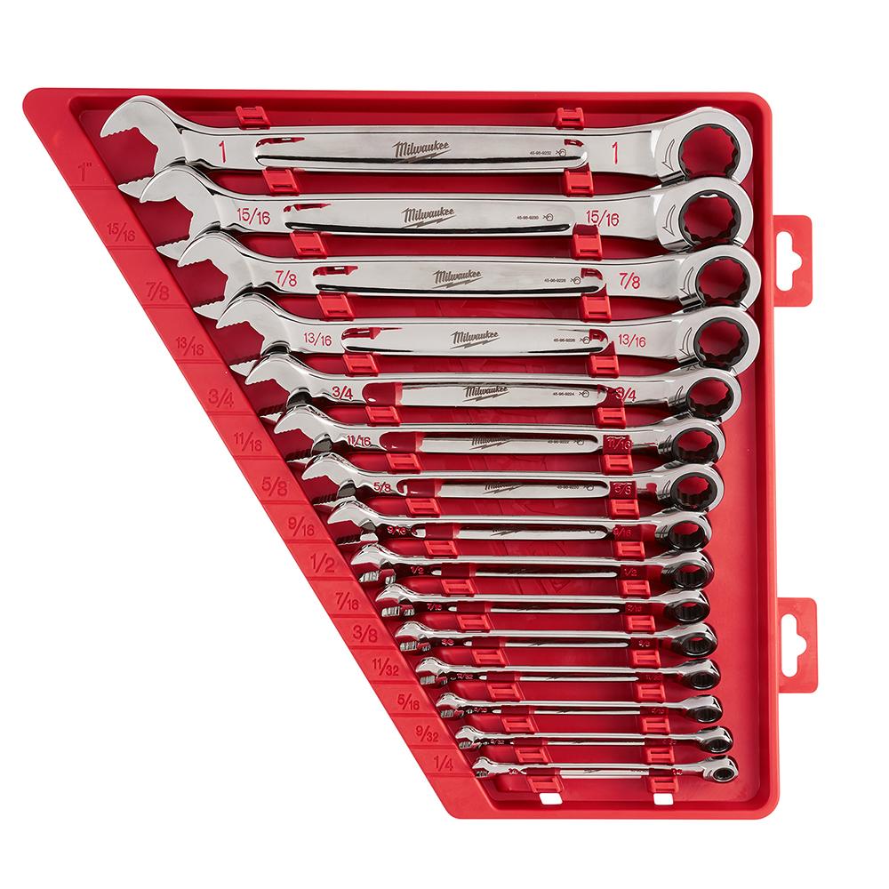 15pc Ratcheting Combination Wrench Set - SAE<span class=' ItemWarning' style='display:block;'>Item is usually in stock, but we&#39;ll be in touch if there&#39;s a problem<br /></span>