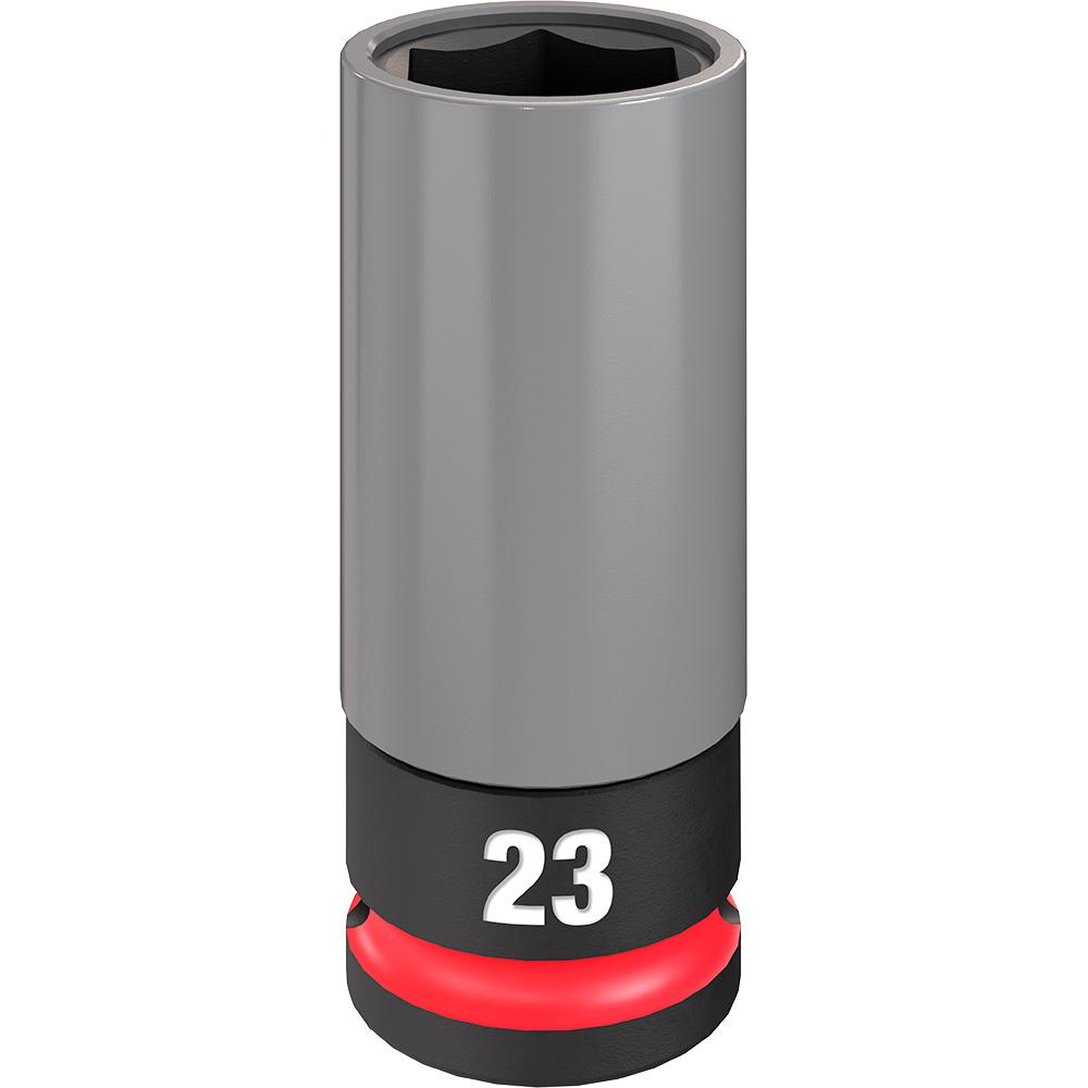 SHOCKWAVE Impact Duty™ 1/2 Drive 23MM Metric Lug Nut Wheel Socket<span class=' ItemWarning' style='display:block;'>Item is usually in stock, but we&#39;ll be in touch if there&#39;s a problem<br /></span>