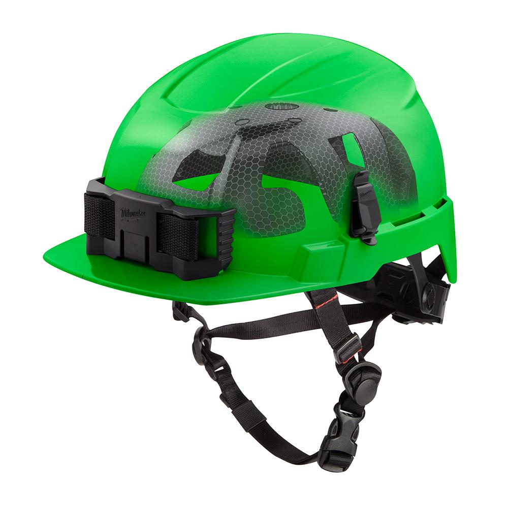 BOLT™ Green Front Brim Safety Helmet with IMPACT ARMOR™ Liner (USA) - Type 2, Class E<span class=' ItemWarning' style='display:block;'>Item is usually in stock, but we&#39;ll be in touch if there&#39;s a problem<br /></span>