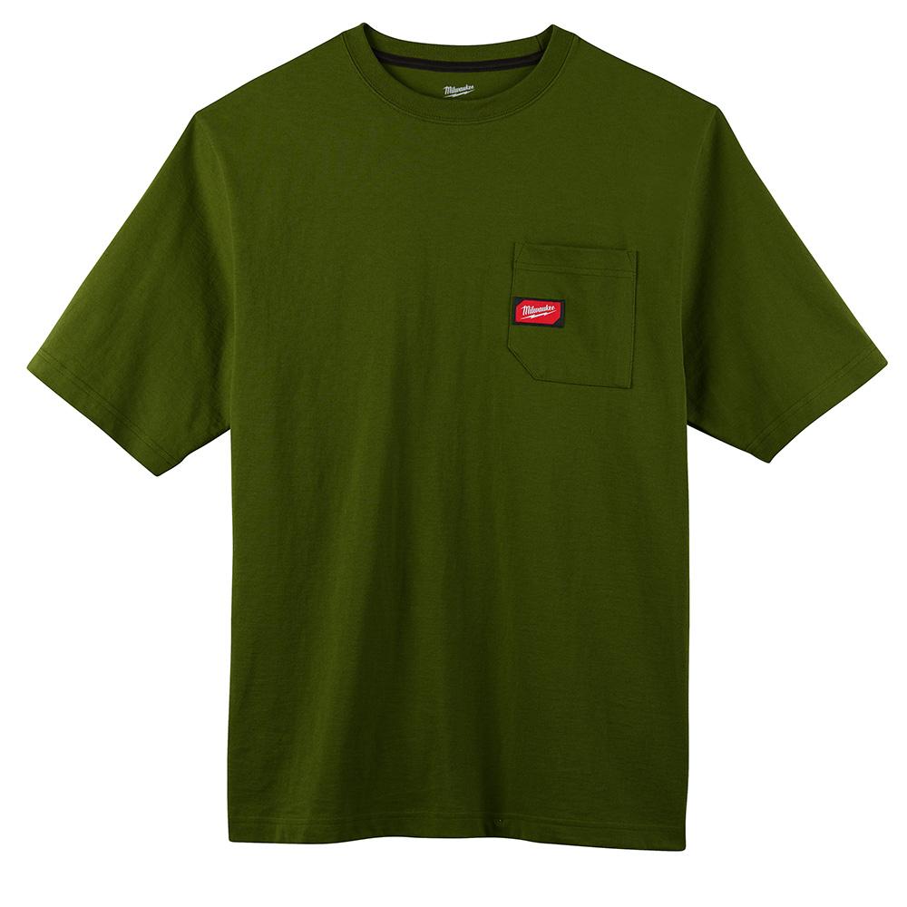 HD Pocket T-Shirt - SS - Green 2X<span class='Notice ItemWarning' style='display:block;'>Item has been discontinued<br /></span>