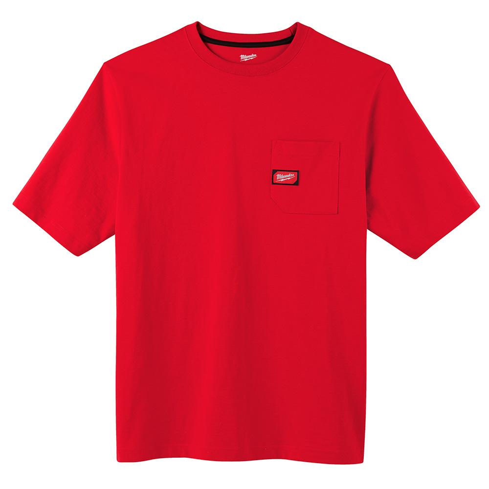 HD Pocket T-Shirt - SS - Red 3X<span class='Notice ItemWarning' style='display:block;'>Item has been discontinued<br /></span>