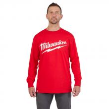 Milwaukee 608R-S - Heavy Duty T-Shirt - Long Sleeve Logo Red S