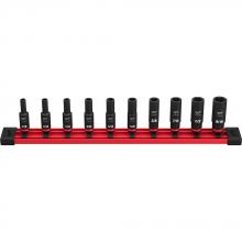 Milwaukee 49-66-7001 - 10PC SHOCKWAVE™ Impact Duty™ SAE Deep 6 Point Socket Set