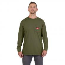 Milwaukee 606GN-3X - GRIDIRON™ Pocket T-Shirt - Long Sleeve Green 3X