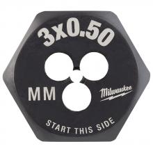 Milwaukee 49-57-5311 - M3-0.50 mm 1-Inch Hex Threading Die