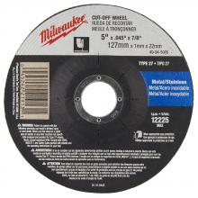 Milwaukee 49-94-5005 - 5 in. x .045 in. x 7/8 in. Cut-Off Wheel (Type 27)