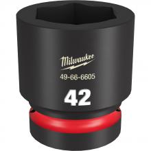 Milwaukee 49-66-6605 - SHOCKWAVE™ Impact Duty™ 1" Drive 42MM Standard 6 Point Socket