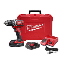 Milwaukee 2606-82CT - M18™ Compact 1/2 in. Drill Driver Kit w/ Compact Batteries-Reconditioned