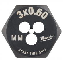 Milwaukee 49-57-5310 - M3-0.60 mm 1-Inch Hex Threading Die