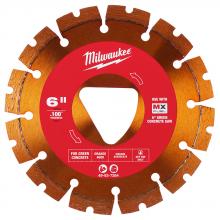 Milwaukee 49-93-7264 - Orange 6” x .100” Diamond Blade for Green Concrete