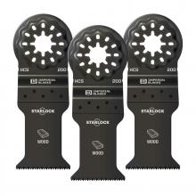 Milwaukee IBSL200-3 - Imperial Blades IBSL200-3 Starlock™ 1-3/8" Standard Wood Blade, 3PC